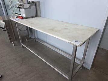 (2x) Werktafel - inox onderstel Blad in Nylon. NN, Elektronische apparatuur, Nieuw