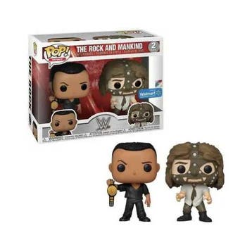 Funko Pop! WWE - The Rock vs Mankind 2-Pack Walmart, Verzenden