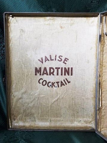Martini & Rossi VALIGETTA DI RAPPRESENTANZA ANNI 40 RIGIDA, Antiek en Kunst