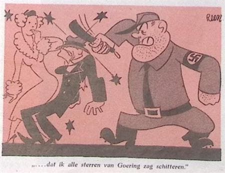 De sterren van Goering (lijst optie, Lithos), Antiek en Kunst, Kunst | Litho's en Zeefdrukken, Verzenden