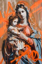 Dine Chanima (XX-XXI) - (XXL) Giant Spray Paint Madonna