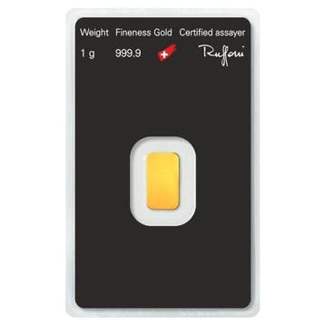1 gram - Goud .999 - Argor-Heraeus, Switzerland, 1 Gram 9999