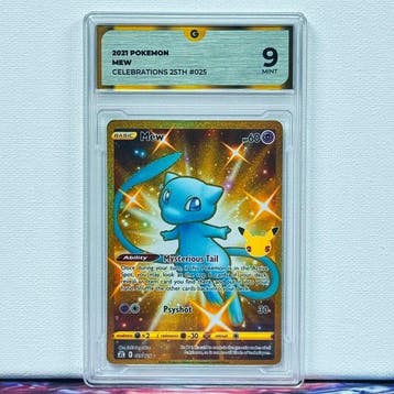 Pokémon Graded card - MEW 025 - Pokémon - GG 9