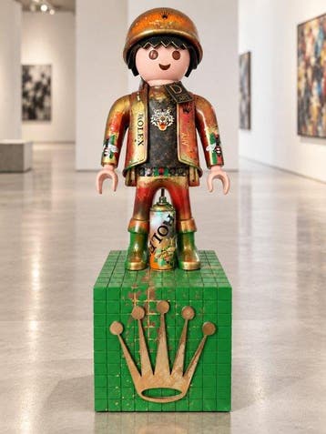 Daluxe Art - 1999 • XXL Jungle Rolex Playmobil Display – 95, Antiek en Kunst