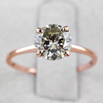 Ring - 14 karaat Roségoud - 1.00ct. tw. Diamant (Natuurlijk, Nieuw