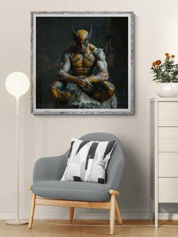 Giuliart2025 - Zen marble statue of Wolverine, Nieuw in verpakking