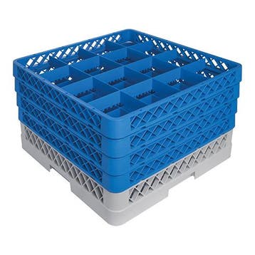 Voetglazenkorf 4x CR 16 | Ø11,2x24(h)cm | 50x50x26(h)cm, Verzenden, Nieuw in verpakking