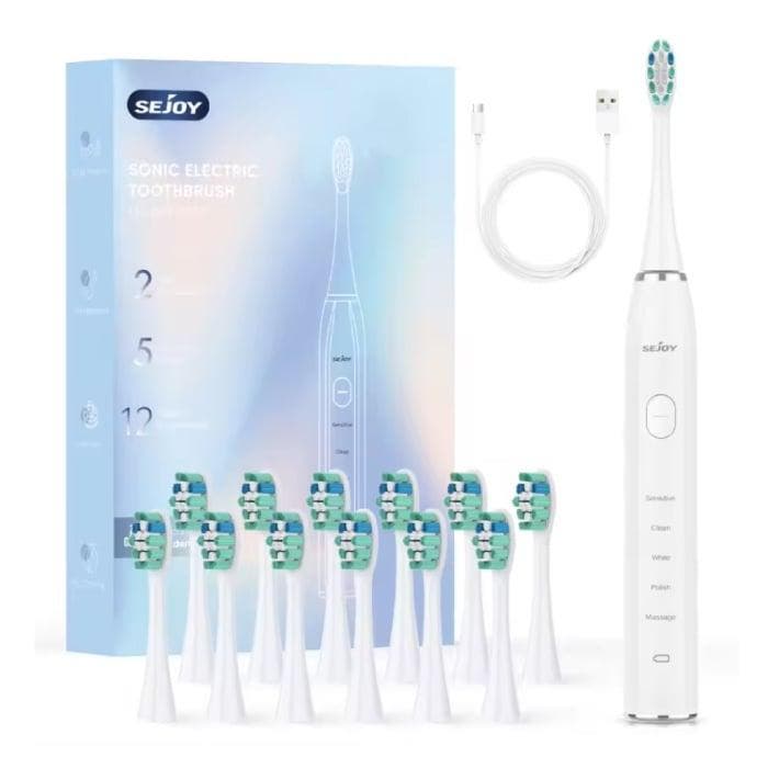 Elektrische Tandenborstel Set Sonisch - 12 Opzetborstels -, Telecommunicatie, Mobiele telefoons | Toebehoren en Onderdelen, Nieuw