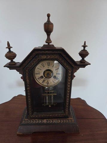 Horloge de table - Bois - 1920-1930 - Ancienne pendule