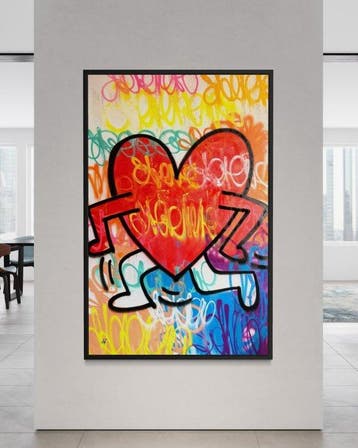 Gunnar Zyl - Running Heart / Keith Haring & Zyl XXL