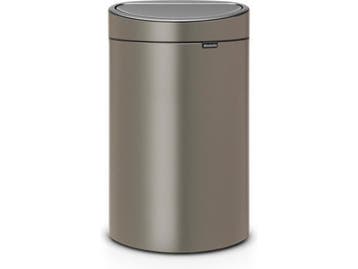 Veiling - Brabantia Touch Bin Prullenbak - 40 liter, Maison & Meubles