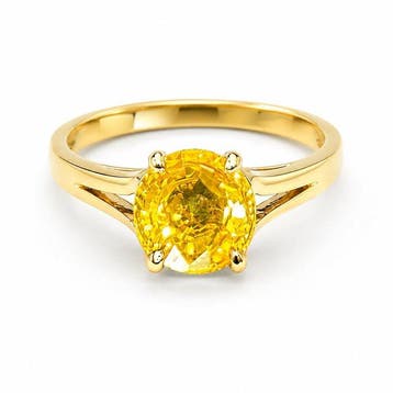 Bague de fiançailles - 18 carats Or jaune - 1.55ct. tw., Bijoux, Sacs & Beauté