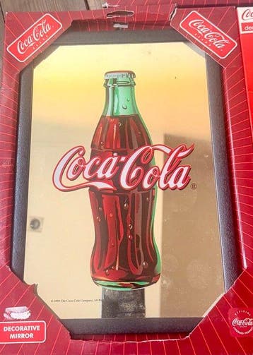 Set met 3 Coca-Cola decoratieve spiegels - Plaque - spiegel