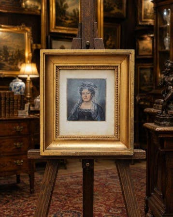 Anton Ulrik Berndes (1757-1844) - Dame au bonnet de dentelle