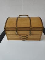 3 lades - Sieradendoos - Piratenkist Dome top - Hout,