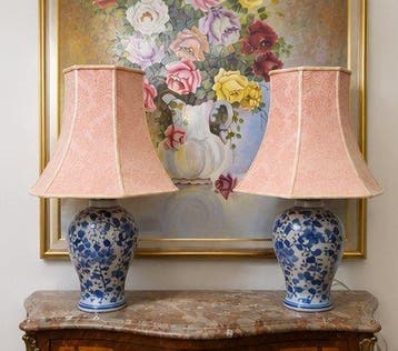 Tafellamp - Chinoiserie baluster (Engelse mid-century