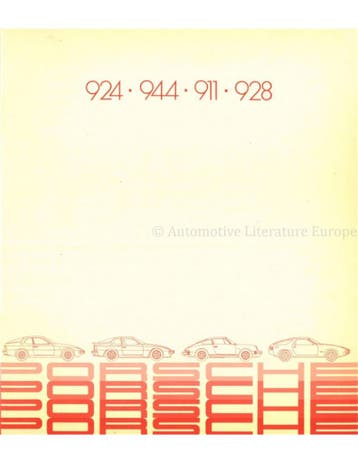 1982 PORSCHE PROGRAMMA BROCHURE FRANS, Nieuw