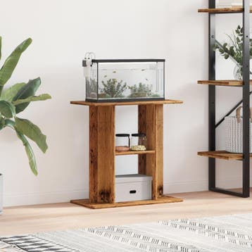 vidaXL Aquariumstandaard Oud Hout 60x30x60 cm Bewerkt Hout, Verzenden