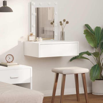 vidaXL Kaptafel Wit 60 x 40 x 70 cm Bewerkt hout, Verzenden, Nieuw