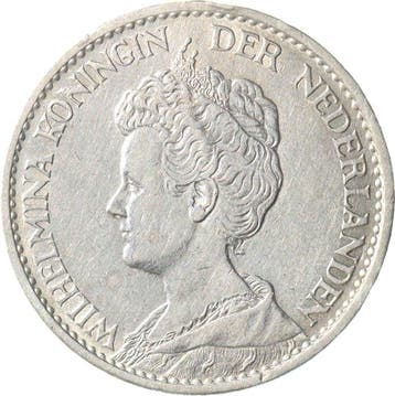Nederland. Wilhelmina. 1 Gulden 1916 KWALITEIT (Zonder