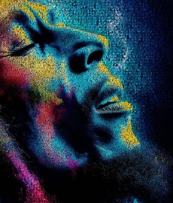 David Law - Bob II - Bob Marley - Format XL 60x60, Antiek en Kunst