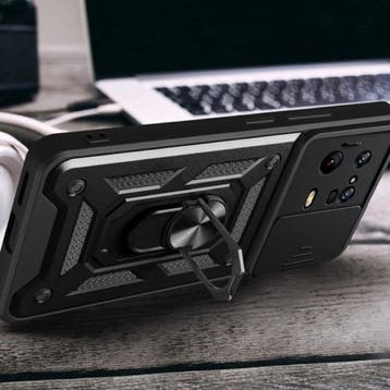 Xiaomi Mi 12 Pro - Armor Hoesje met Kickstand en Camera, Verzenden