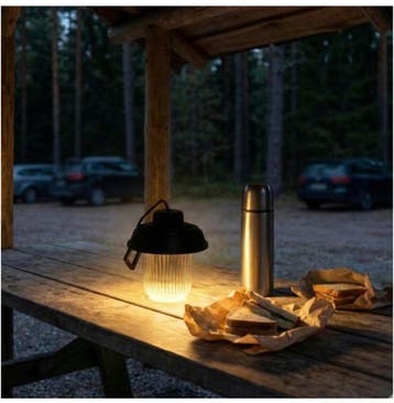 Veiling - Oplaadbare Camping Lamp 3 Lichtfuncties, Nieuw