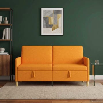 vidaXL Sofa met Opbergruimte Dongeel 172 x 78 x 87 cm, Huis en Inrichting, Verzenden, Nieuw