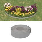 vidaXL Tuinrand 10 m 15 cm polyetheen grijs, Verzenden