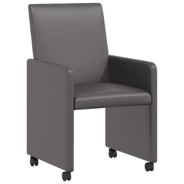 Eetstoelen kunstleer | 61% korting, laatste stuks!, Huis en Inrichting, Stoelen, Grijs, Twee, Zo goed als nieuw, Overige materialen