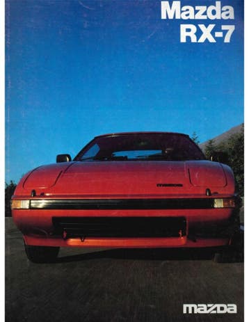 1982 MAZDA RX-7 BROCHURE NEDERLANDS