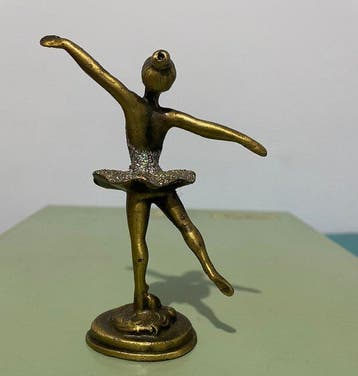 Legering, balletdanser in vintage-stijl Beeld - 11 cm