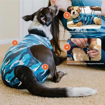 Suitical Recovery Suit Hond, S, Blauw Camouflage (Honden), Ophalen of Verzenden, Nieuw