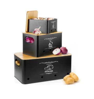 KALBIGRO 3x Aardappelbox, Opberging Uien Knoflook Aardapp..., Ophalen of Verzenden, Nieuw