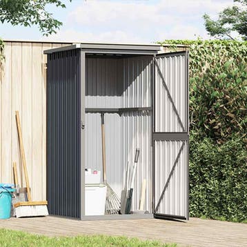 vidaXL Tuinschuur 88x89x161 cm gegalvaniseerd staal, Tuin en Terras, Verzenden, Nieuw