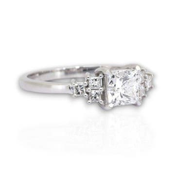 Ring - 18 karaat Witgoud - 1.10ct. tw. Diamant (Natuurlijk), Nieuw