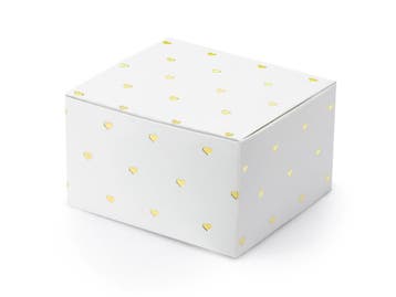 Geschenkdoosjes Mini Hartjes Goud 6cm 10st, Verzenden, Nieuw