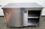 RVS Werktafel met 2 schuifdeuren, B120 x D70 x H85cm