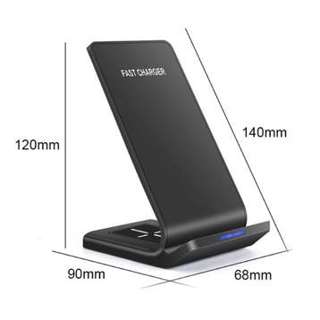 Qi Desk Stand / Draadloze Oplader 15W - Type C Universeel, Verzenden