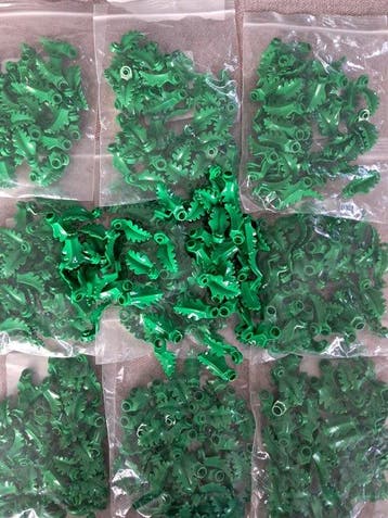 Lego Onderdelen - LEGO - 500x Plant Plate Round 1 x 1 with, Nieuw