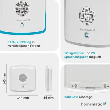 Homematic IP Combinatiesignaalgever (Electro, Huis), Bricolage & Construction, Ophalen of Verzenden