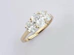 Ring - 14 karaat Geel goud - 2.11ct. tw. Diamant (Lab-grown)