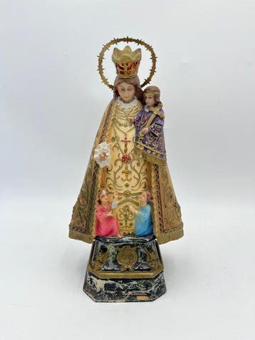 Escuela Olot - sculptuur, Virgen del Carmen - 35 cm - Hout,