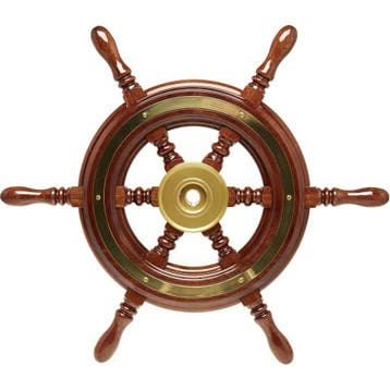 Houten Stuurwiel Boot Mahonie 500mm, Watersport en Boten, Ophalen of Verzenden, Nieuw