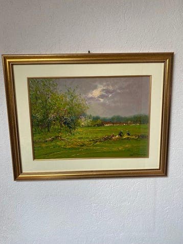 Sergio Manfredi (1932-?) - Fioritura presso Riva di Pinerolo