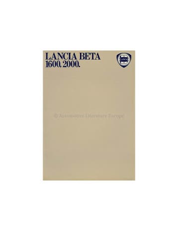 1979 LANCIA BETA BERLINA BROCHURE ITALIAANS