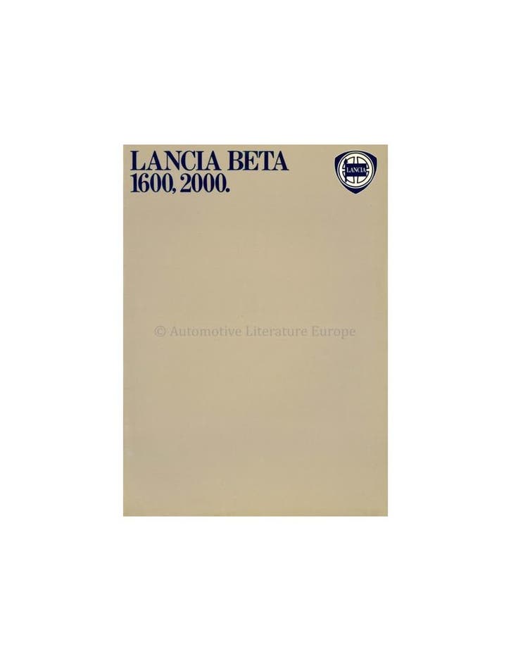 1979 LANCIA BETA BERLINA BROCHURE ITALIAANS, Boeken, Auto's | Folders en Tijdschriften