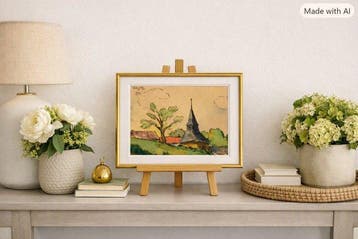 René Sautin (1881-1968) - Village de Creuse, Antiquités & Art