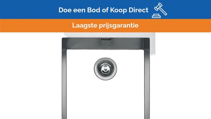 Bieden: Barazza stainless steel square sink 40 x 40 softtop, Bricolage & Construction, Sanitaire, Enlèvement ou Envoi