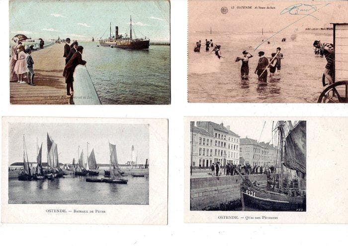 België - Stad en Landschap, Maritiem, Stranden - Oostende;, Verzamelen, Postkaarten | Buitenland